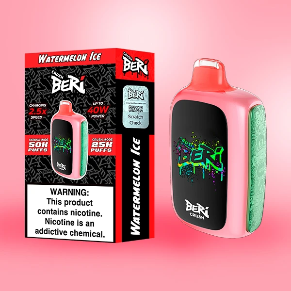 Beri Crush 50K Watermelon Ice disposable vape, our number one pick for 2026