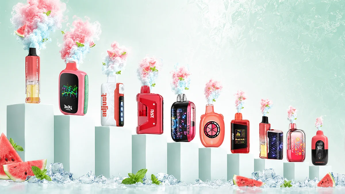 Best Watermelon Ice disposable vapes 2026 comparison chart with puffs, price, and ratings